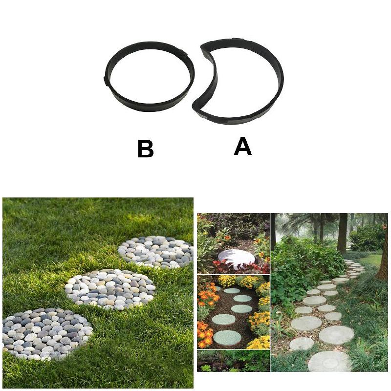Tuin DIY Plastic Mold Path Bestrating Model Beton Stepping Stone Cement Baksteen Maker HVR88