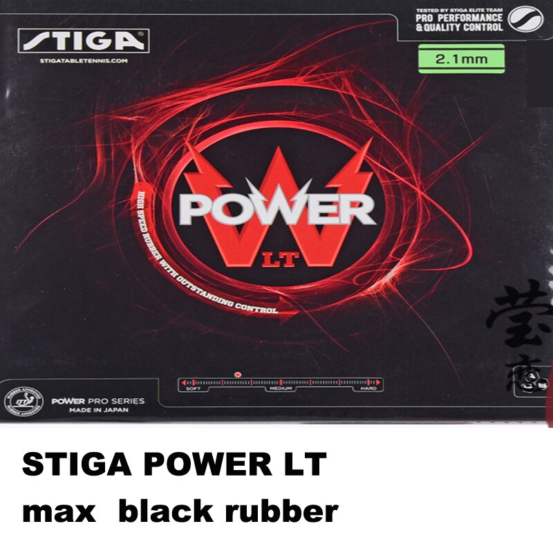 Originele Stiga POWER LT puistjes in tafeltennis rubber met zachte spons voor tafeltennis rackets racket sport pingpong rubbers: power LT max black