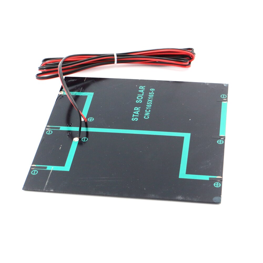 1 Pc X 9V 467mA Met 200 Cm Verlengen Draad Zonnepaneel Polykristallijn Silicium Diy Acculader Kleine Mini zonnecel Kabel Speelgoed