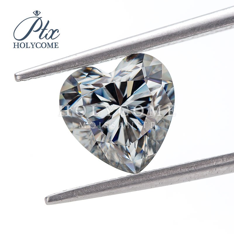 6x6mm gorąca sprzedaż EX skaleczenie szary serce skaleczenie podawać próbnik diamentów luźny moissanit dostawca kamieni szlachetnych fabryka rozbić się sprzedaż certyfikat