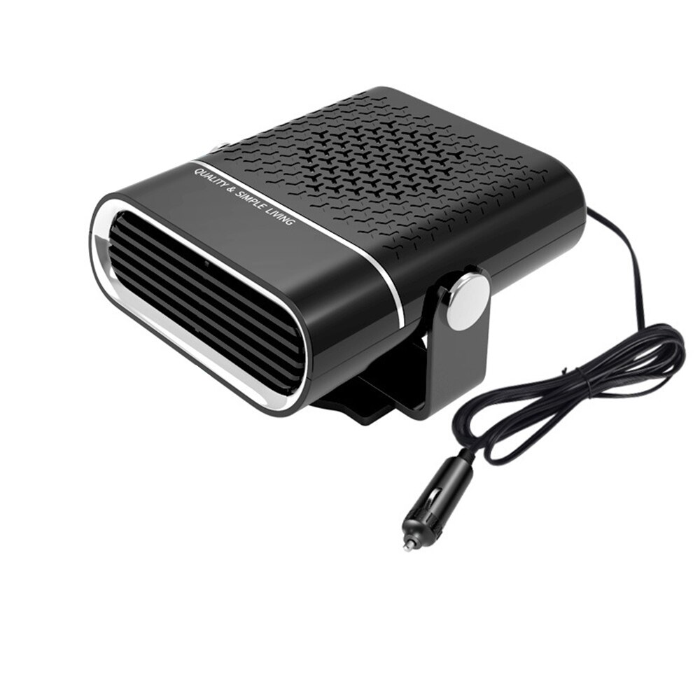 Car Heater 12/24V 150W Universal Automobile Windshield Defogger Defroster 360 Rotatable Vehicle Windscreen Demister for Winter: black 12v