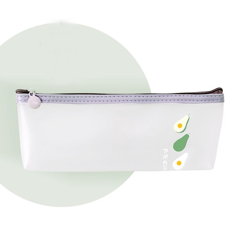 Fruta transparente cremallera neceser de viaje cepillo de dientes bolso cosmético lavado bolsa organizador bolsa portátil mujer maquillaje bolsa lápiz caso: YBXB01-Gray