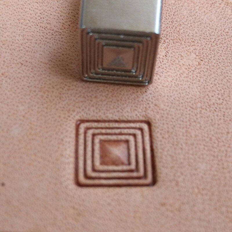 Outil d'impression en cuir, timbre gaufré en acier sculpté, motif de tissage, arrière-plan, timbres en métal, bricolage, couture de maroquinerie