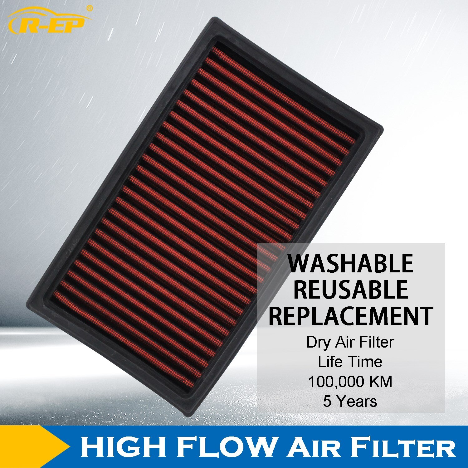 R-EP Vervanging Luchtfilter Past Voor Nissan Qashqai Note Wingroad Prestaties Koude Lucht Intake Wasbaar Herbruikbare Filters