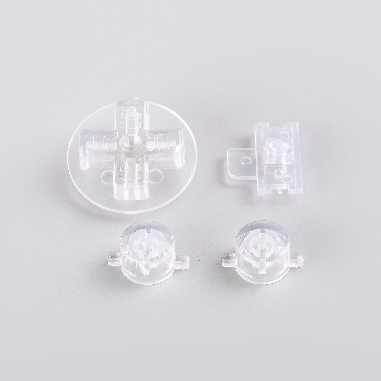 FUNNYPLAYING-Botones de repuesto para GB DMG Gameboy, accesorio, interruptor d-pad: clear white