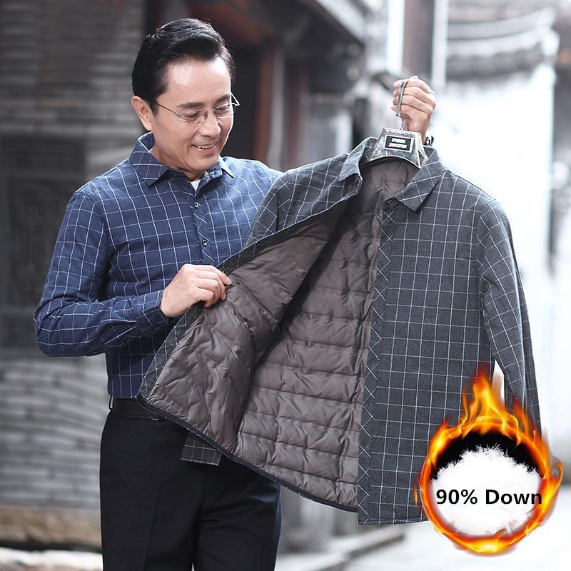 Hiver hommes chemise en duvet Plus velours épais à manches longues chemises à carreaux en plein air randonnée Sport coupe-vent thermique vers le bas coton chemise