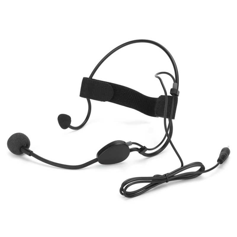 Mini Headband Wired Microphone 3.5MM Plug Ear Hook Condenser Mic for Performance Teaching Condenser Microphone