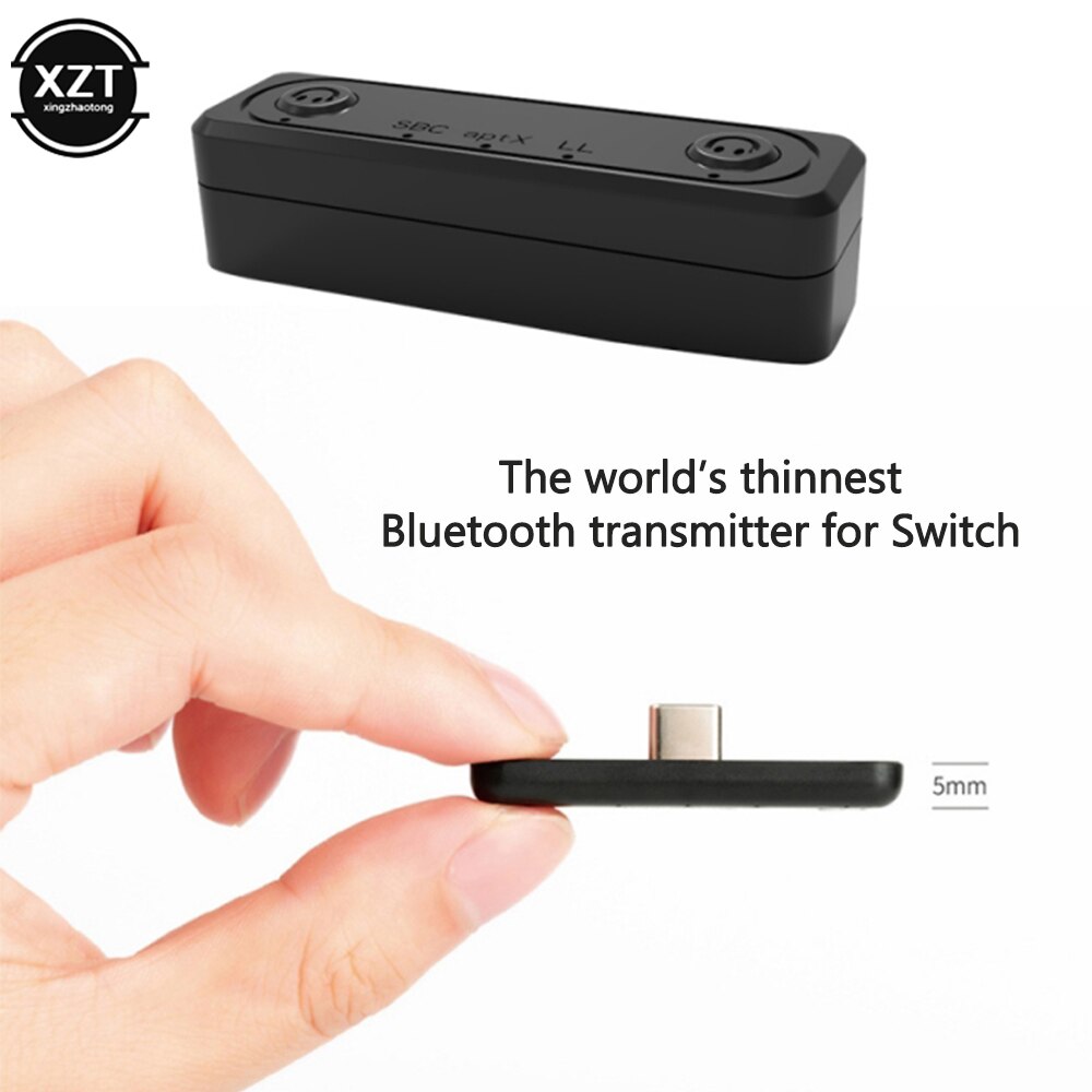 Bluetooth-zender voor nintendo switch, bluetooth 5.0 draadloze audioadapter, aptx-ll accessoires voor switch lite  ps5