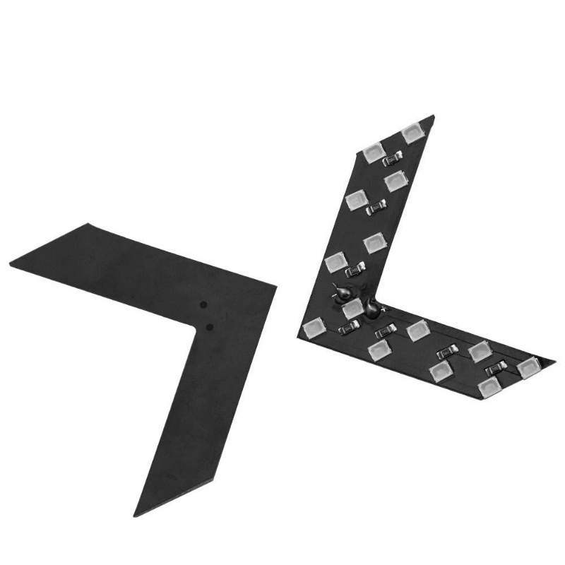 2 pièces/ensemble rétroviseur de voiture LED flèche panneau clignotant indicateur lumineux