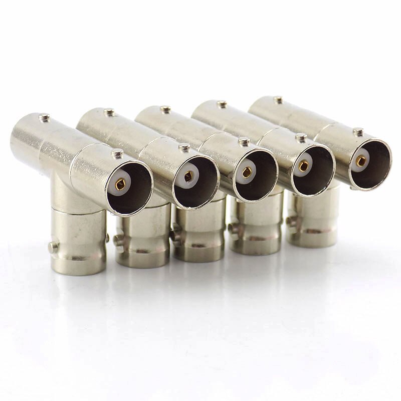 Conector hembra BNC a 2 acopladores hembra BNC, adaptador de enchufe divisor, adaptador de vídeo de 3 vías/monoto A7, 2 uds.