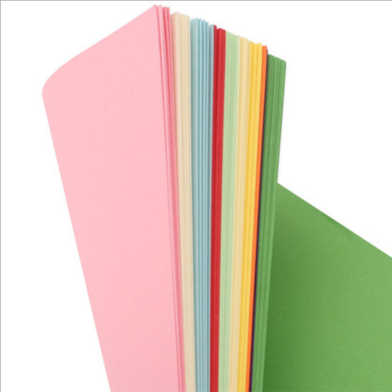 Color a4 print copy paper handmade paper origami 80g red yellow blue black paper cut with writing paper100sheets