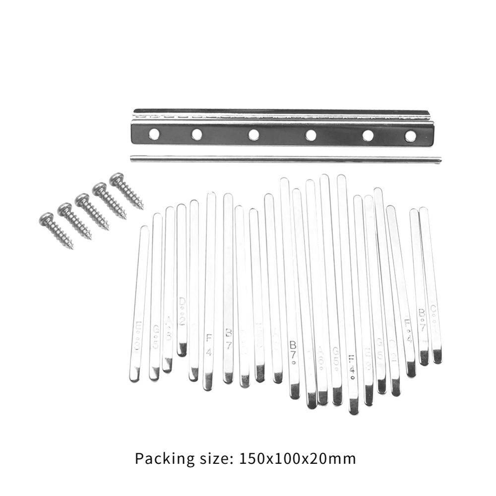 Mbira Musical Instrument Afrika Finger Klavier 17 Schlüssel Akazie Kalimba Daumen Finger Klavier Hirsch Schlagzeug Musical Instrument: Stahl Schlüssel