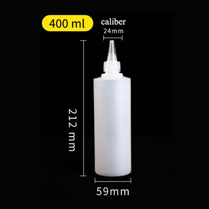 Squeezable Nachfüllbare Flaschen Tropfer Sonde Flasche Honig Gewürz Pigment Flaschen Flüssigkeit Container 100/200/250/300/400/500 ML: 400ML