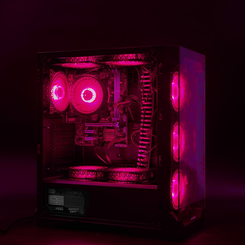 120mm Computer Cooling Fan RGB Case Fan Adjustable High Performance Silent Control Chassis Radiators 4Pin + 6Pin