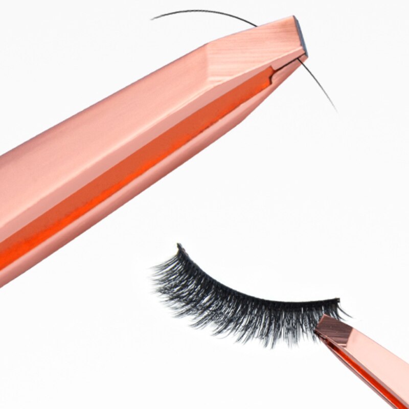 Wenkbrauw Pincet Schuine Rvs Ontharing Wenkbrauw Knijpen Tang Comedondrukker Multifunctionele Makeup Tools