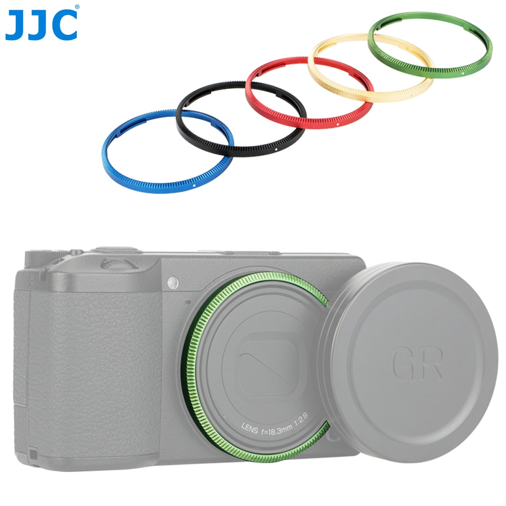 Jjc holdbar aluminium linsering til ricoh gr iii griii  gr3 kamera erstatter ricoh gn -1 linsedekoration ringhætte