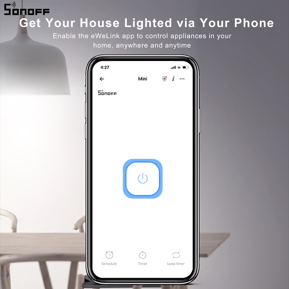 SONOFF R2 Mini MINIR2 WiFi Smart Switch DIY Appliance Automation Remote Control Switch Timer for Alexa Google Home WiFi Switch