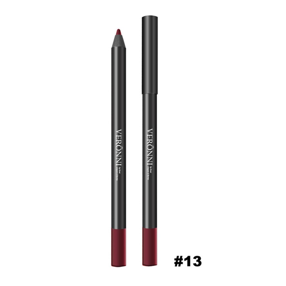 FRESHME Multi-functional Lipliner Pencil Long Lasting Waterproof Lip Cosmetic Makeup Colorful Lip Liner Pens Set: 13