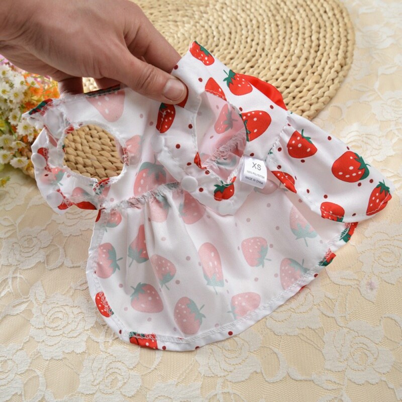 Dog Dress Summer Dog Clothes for Small Dogs Floral Princess Dress Chihuahua Wedding Dresses Cats Puppy Clothes For Dogs
