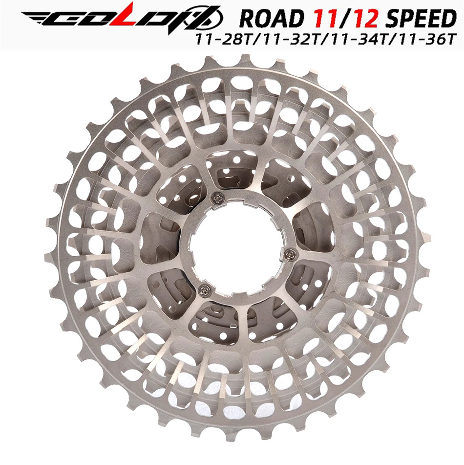GOLDIX – Cassette de vélo de route CNC ultralégère, 11/12 vitesses k7 11S 12S 28T/32T/34T/36T, pignon pour SHIMANO HG