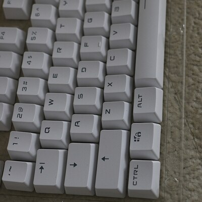 Teclas PBT 104-87-84 teclas retroiluminadas de doble disparo para teclado mecánico Cherry MX amarillo