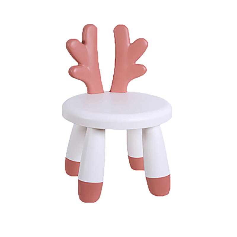 Børnestole baby søde tegneserie bænk husstand kaninstol ryglæn stol plast skammel børnestol til børnemøbler: Stil 1 30 x 26 x 46cm