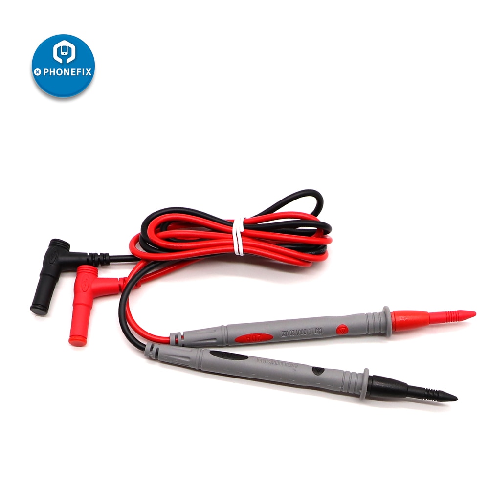 Silicone Wire Pen Test Leads Pin Multi Meter Tester Probe For Digital Multimeter Needle Tip 1000V 10A 20A For Phone Repair