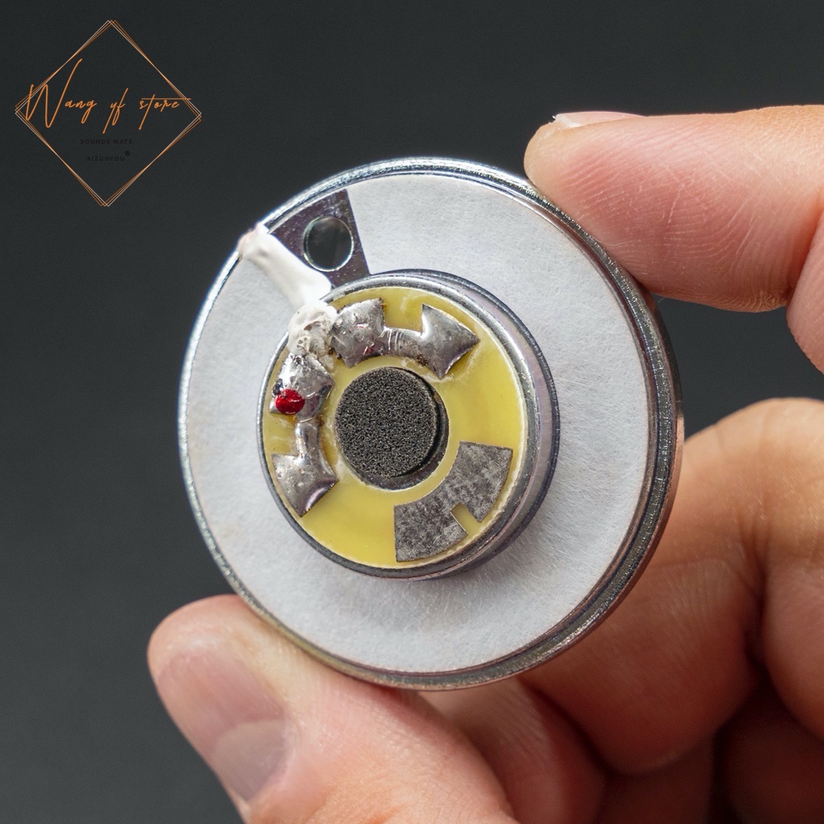 Hifi 40Mm Headset Driver Voor Mdr-7506 V6 V7 Hoofdtelefoon Speaker Diy Motorhelm Oortelefoon Driver Unit Reparatie Onderdelen 2 stuks