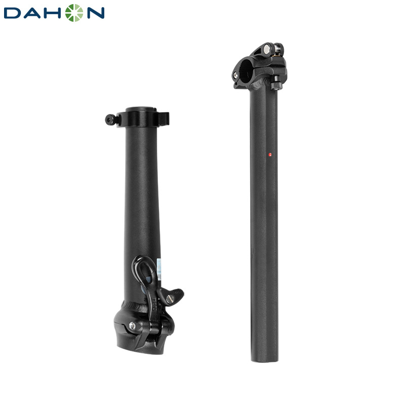 Tubo Vertical para bicicleta plegable de ajuste, aleación de aluminio, doble sección, telescópica integrada, liberación rápida, accesorios para bicicleta