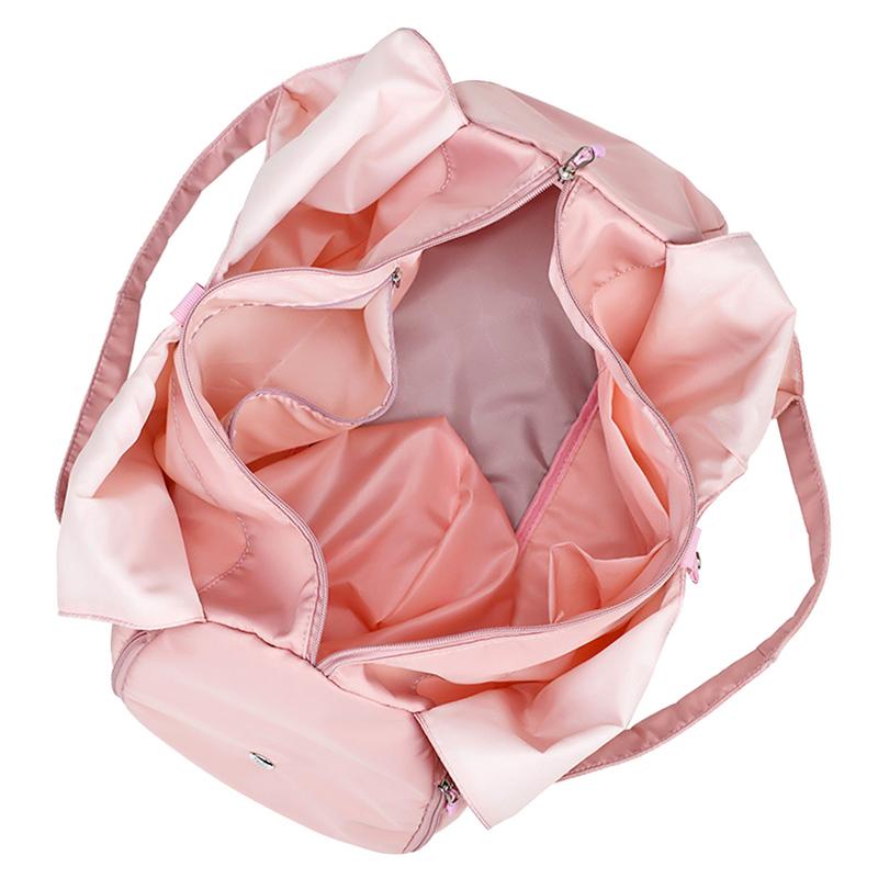 Rosa svart sport gym träningsväska män kvinnor fitness gymnastik åkpåse