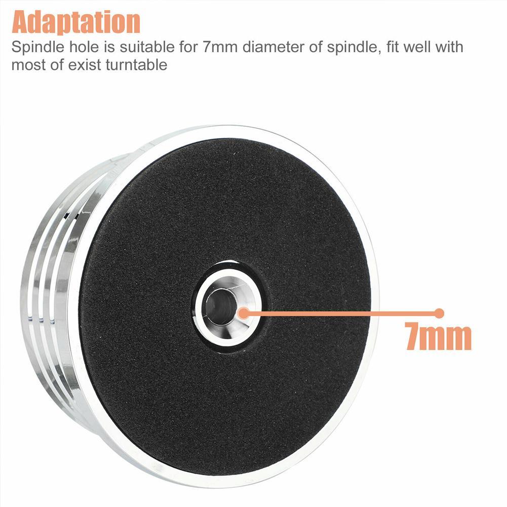 Universele 60Hz Lp Vinyl Platenspeler Disc Draaitafel Stabilizer Met Niveau Aluminium Legering Gewicht Clamp