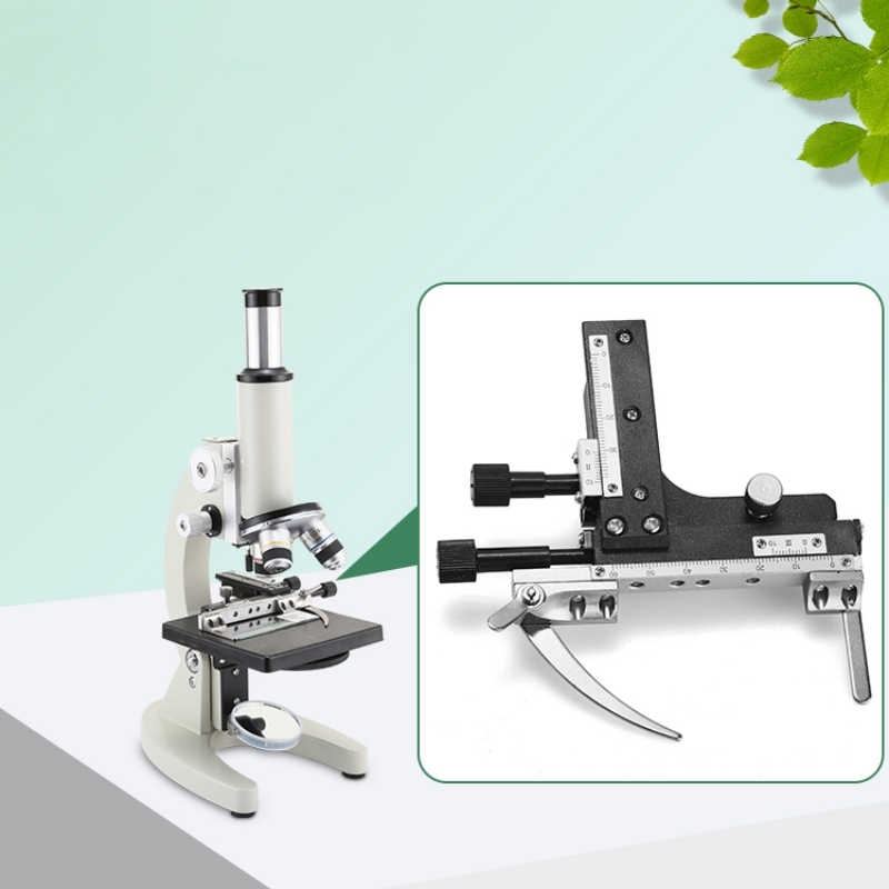 XSP-microscopio biológico mecánico, X-Y de escenario móvil con regla de escala