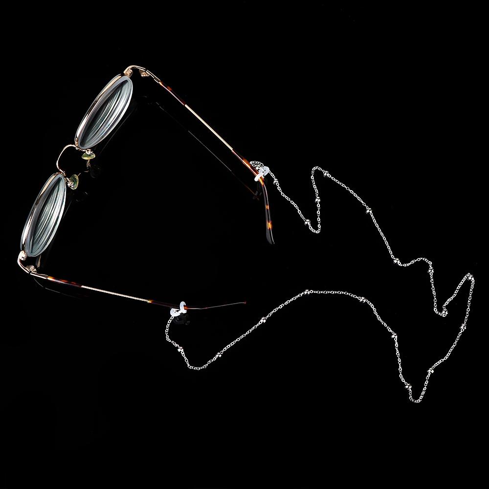 Metalen brilkoord Herenriemen Brillenmode Zilveren kralen Lezen Gouden brilketting Zonnebril