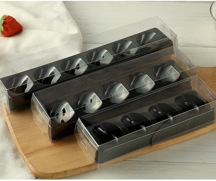 50 sets doorzichtige pvc mousse cake dozen macarons verpakking bal bruiloft cupcake dozen babyshower verjaardag feestdecoratie