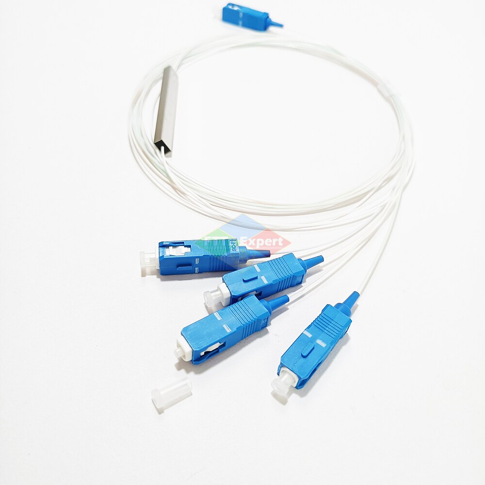 10 PCS/Lot 1X2 1X4 1X8 1X16 SC UPC PLC FBT Singlemode 0.9mm FTTH Fiber Optic Splitter