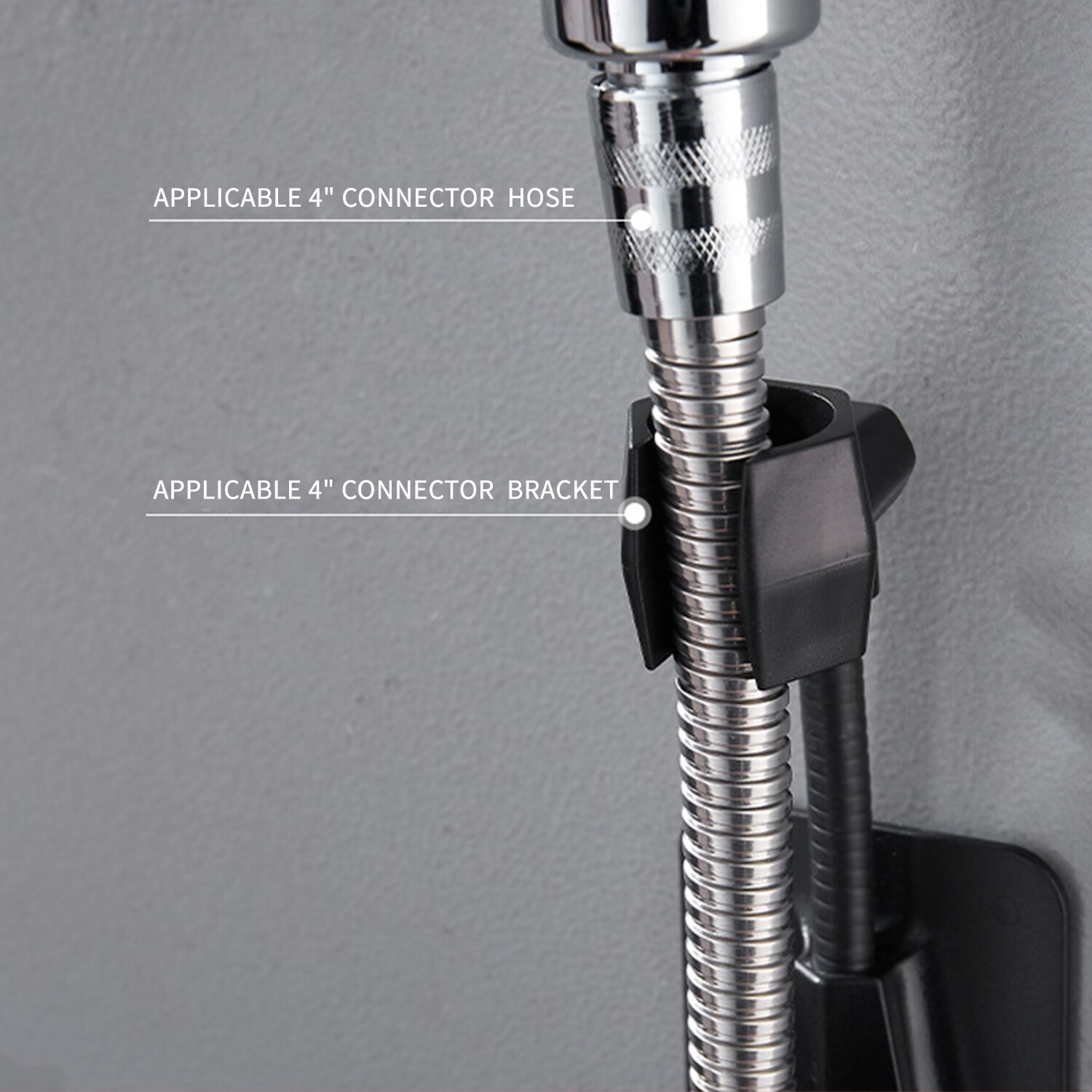 Universal Adjustable Shower BracketBathroom Strong Vacuum Suction Cup Shower Holder Wall Mounted