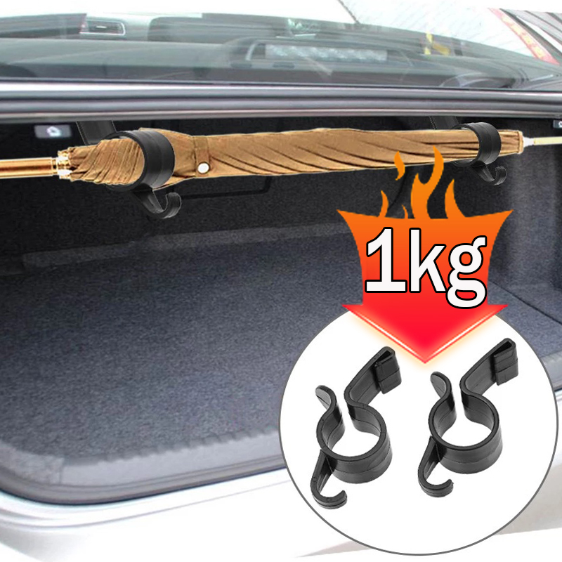 1-4 pezzi portaombrelli per auto universale portaombrelli per bagagliaio organizzatore di immagazzinaggio gancio di montaggio mini supporti per grucce accessori interni auto