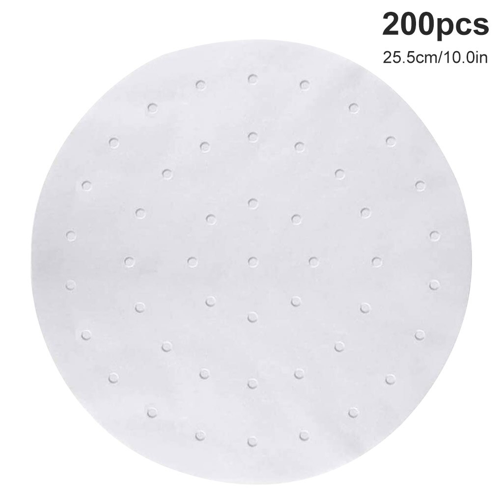 Silicone Grill Pan Bread Cake Mat Multifunctional Air Fryer Basket Accessories Bread Cake Pizza Microwave Baking Basket Pot Mat: 200pcs 25.5