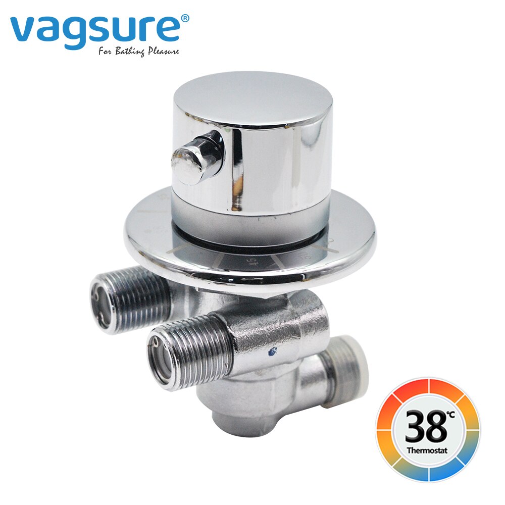 Messing G 1/2 &quot;Thermostatische Mengkraan Temperatuur Regelklep Voor Zonneboiler Thermostatische Douchekraan Cartridage