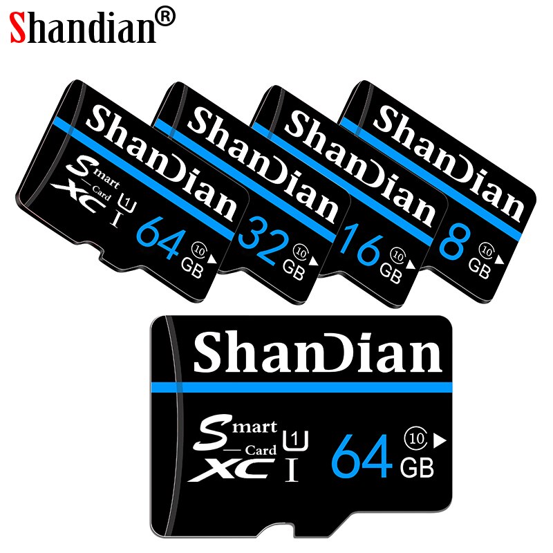 ShanDian Mini TF-Card High-Speed Class10 8GB Memory-Card High Flash-Card 16GB 64GB Micro SD Card 32 gb 128 gb SD Tarjeta