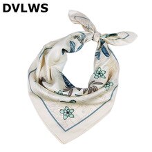 20 mode twill små firkantede silke kvinder tørklæde kvinder tørklæde sløjfe dyre blomst trykte tørklæder