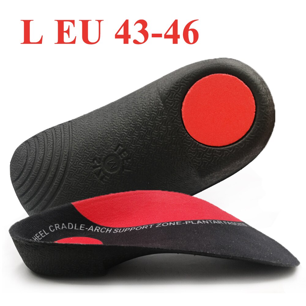 EVA Arch Support Flat Foot Health orthopedic Insoles for feet men and women OX Leg pads insert insoles for feet: L EU 43-46