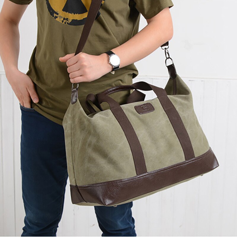 Bolsas de viaje de lona de gran capacidad para hombre, bolso de mano para equipaje, portátil, para fin de semana, XA136M