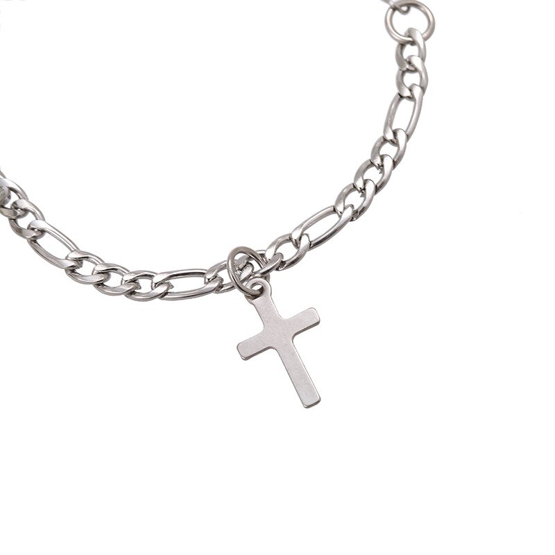 2 pieces/lot of lovers with heart-shaped magnetic pull bracelet stainless steel cuban chain charm couple