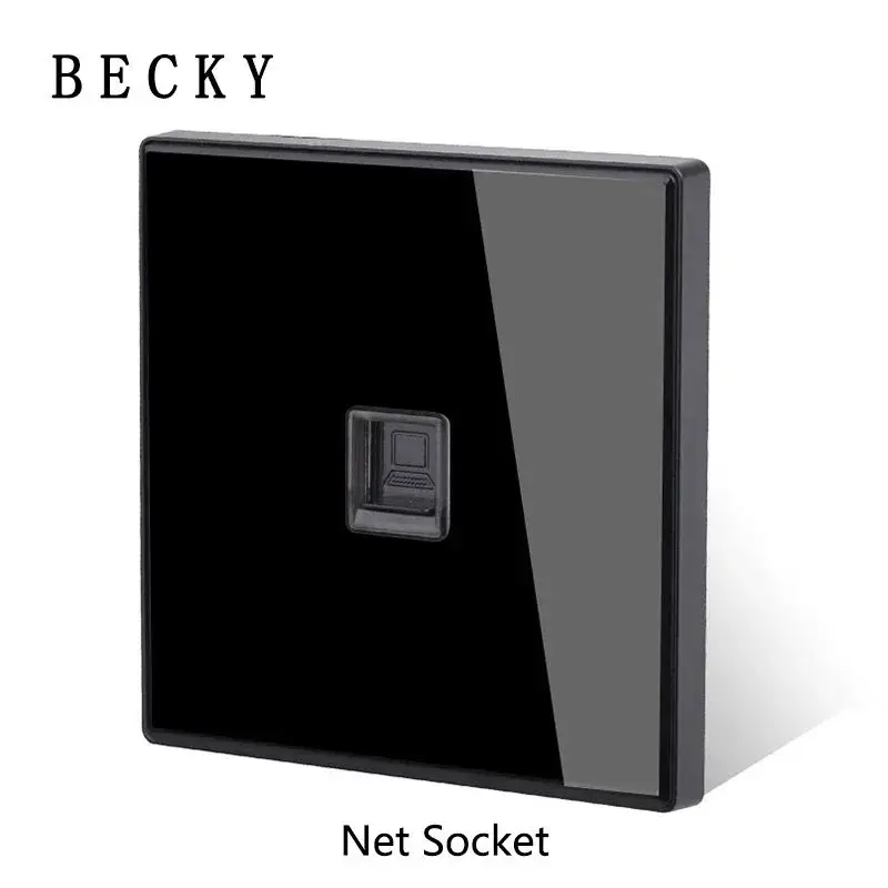 Glass Panel Wall Switch LED European 16a Socket Retro Toggle Light Switch EU UK Standard 2way Socket 1-4gang USB Home Decoration: MULTI