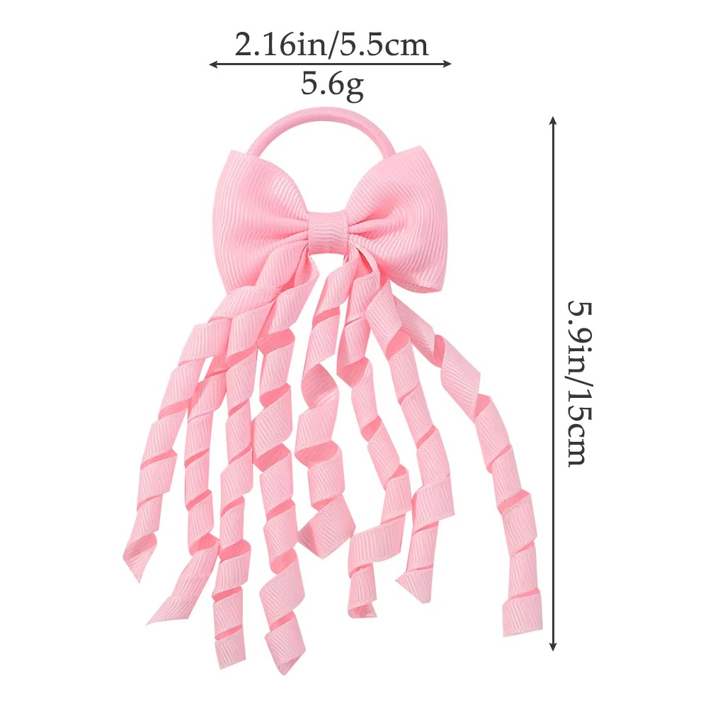 BABY BOWS Baby Meisjes Haarbanden Strikken 3 Inch Grosgrain Lint Krullend Korker Haarelastiekjes Elastische Kleurrijke Kinderen Haarband