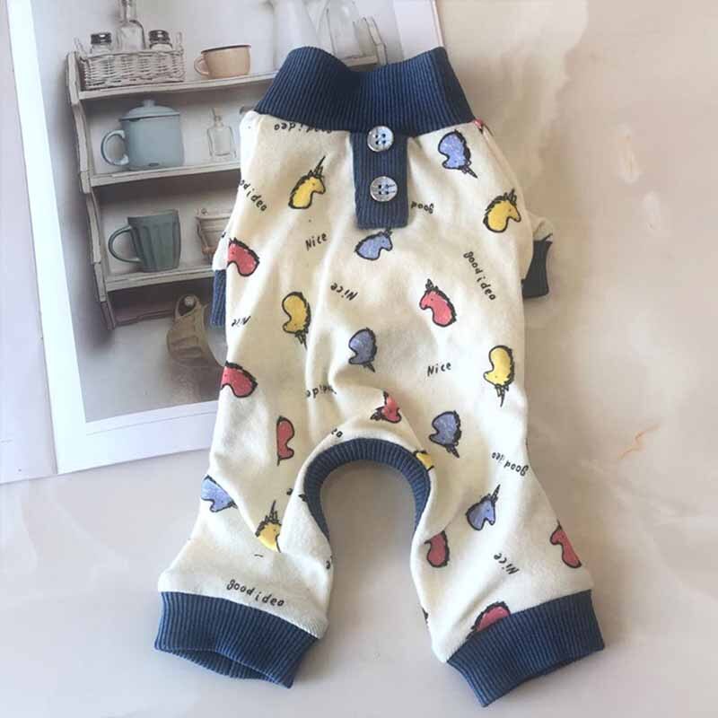 Ubrania dla zwierząt nowe modele jesienne i zimowe wełniane rozciągliwe ubrania dla misia niż panda ubrania czteronożne: WHITE / XL