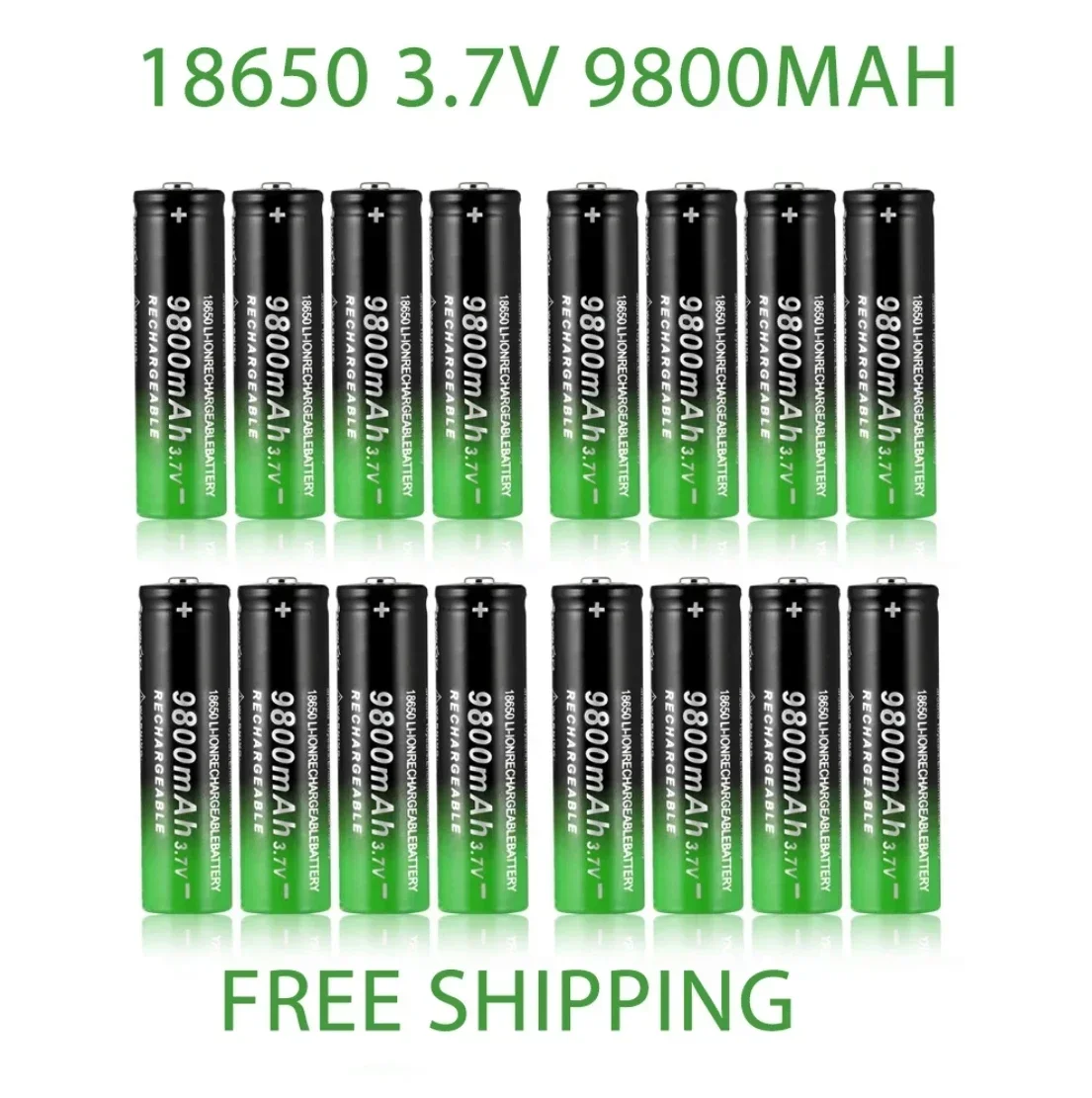 fast charging 18650 battery 9800mah 3.7V 18650 Li ion battery flashlight charging battery +