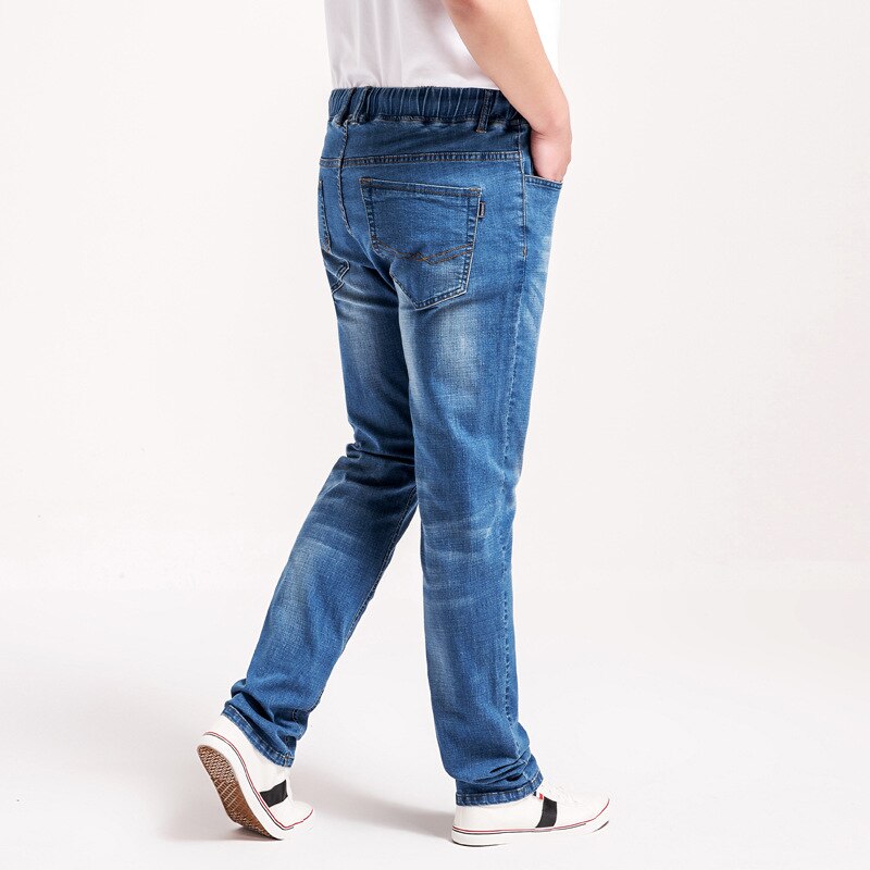 men jeans, extra fat, tight waist jeans, loose jeans Straight pants plus size L--6XL