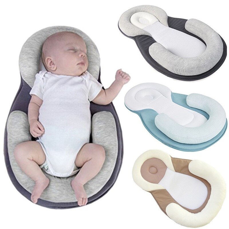 Pasgeboren Kussen Peuter Kussen 100% Katoen Baby 'S Vormgeven Kussen Slaap Positionering Anti-Head Baby Kussen Anti-Rollover